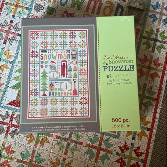 Riley Blake Designs Other - Let's Make a Snowman Puzzle by Lori Holt